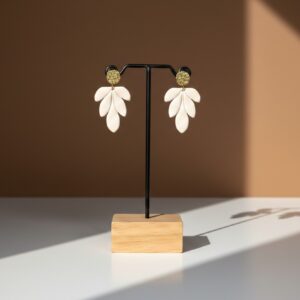 Pendientes artesanales de arcilla modelo Espiga By Pendula