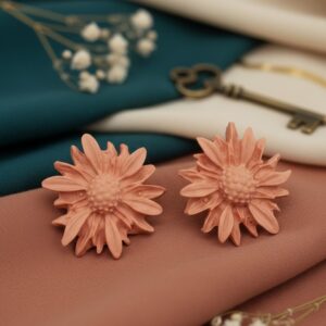 Pendientes Lorea melocotón