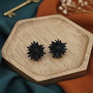 Pendientes Lorea Negros