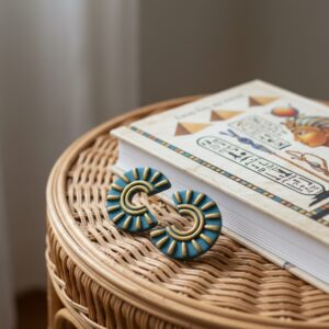 Pendientes arcilla artesanales modelo Cleopatra By Péndula